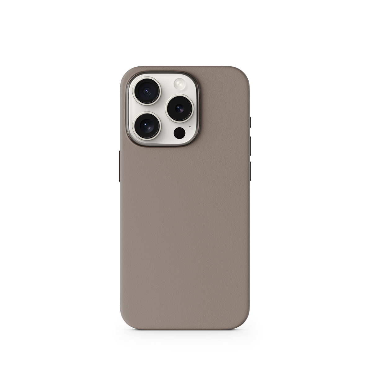 Epico Mag+ kožený kryt iPhone 15 Pro Max - piesková 