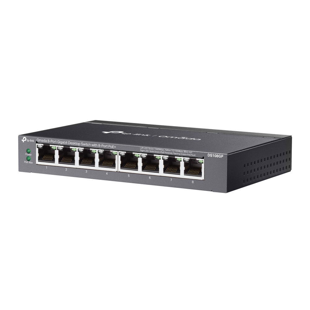 DS108GP TP-link Omada, 8G, 8 PoE+, switch 