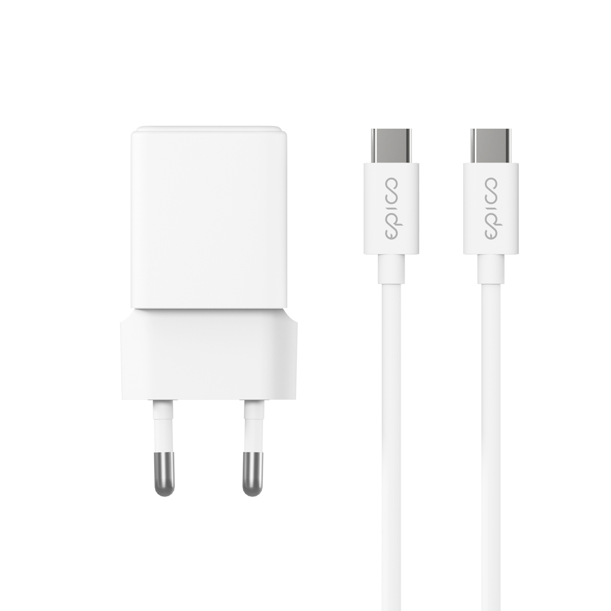 Epico GaN 20W adaptér EA20 s 1, 2 m USB-C káblom 