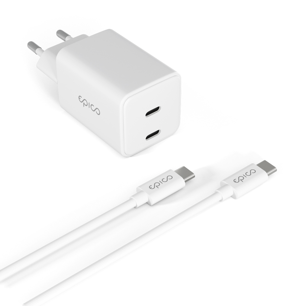 Epico GaN 45W adaptér EA45 s 1, 2 m USB-C káblom 
