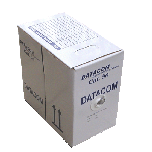 DATACOM UTP Cat5e PVC kabel 305m (drát), šedý