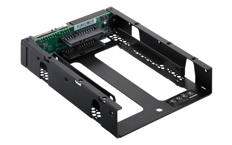 QNAP adaptér QDA-A2AR (2x 2, 5" SATA sloty v 3, 5" SATA rámčeku) 