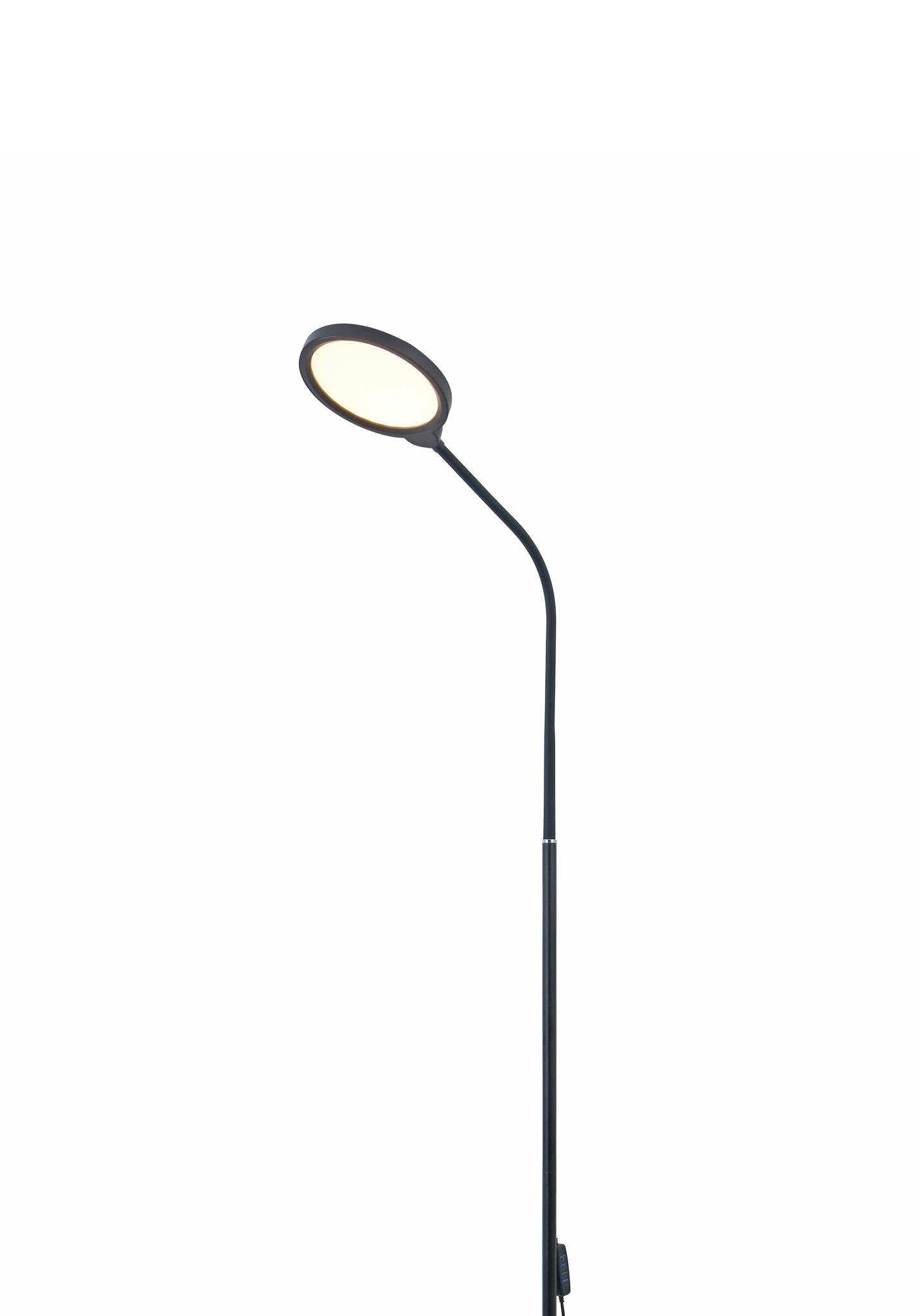 Platinet podlahová LED lampa 10W stmievateľná 2v1, čierna 