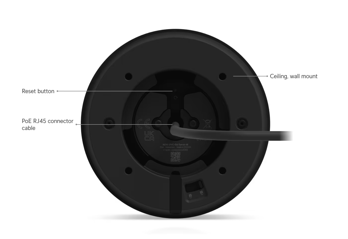 UBNT UVC-G6-Turret, UniFi Video Camera G6 Turret Ultra černá 
