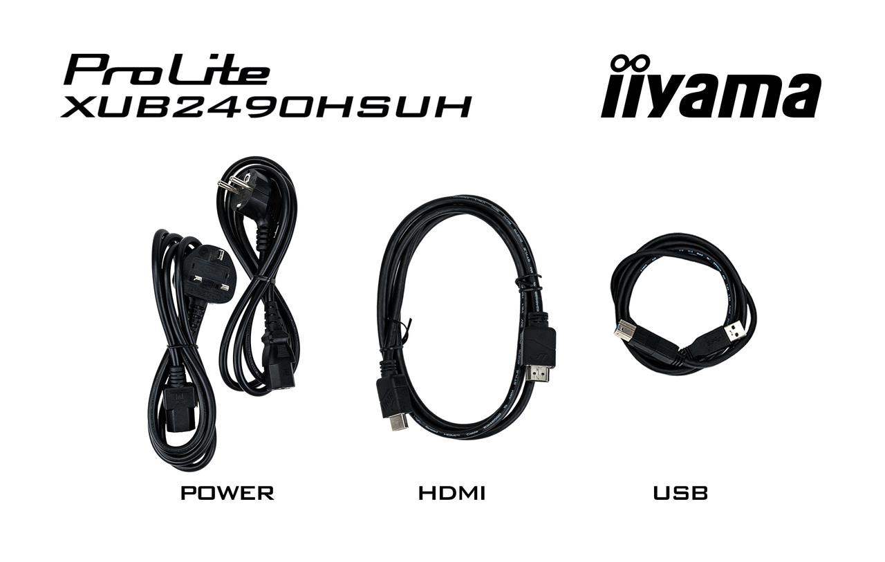24" iiyama XUB2490HSUH-B2: IPS, FHD, HAS, webcam 