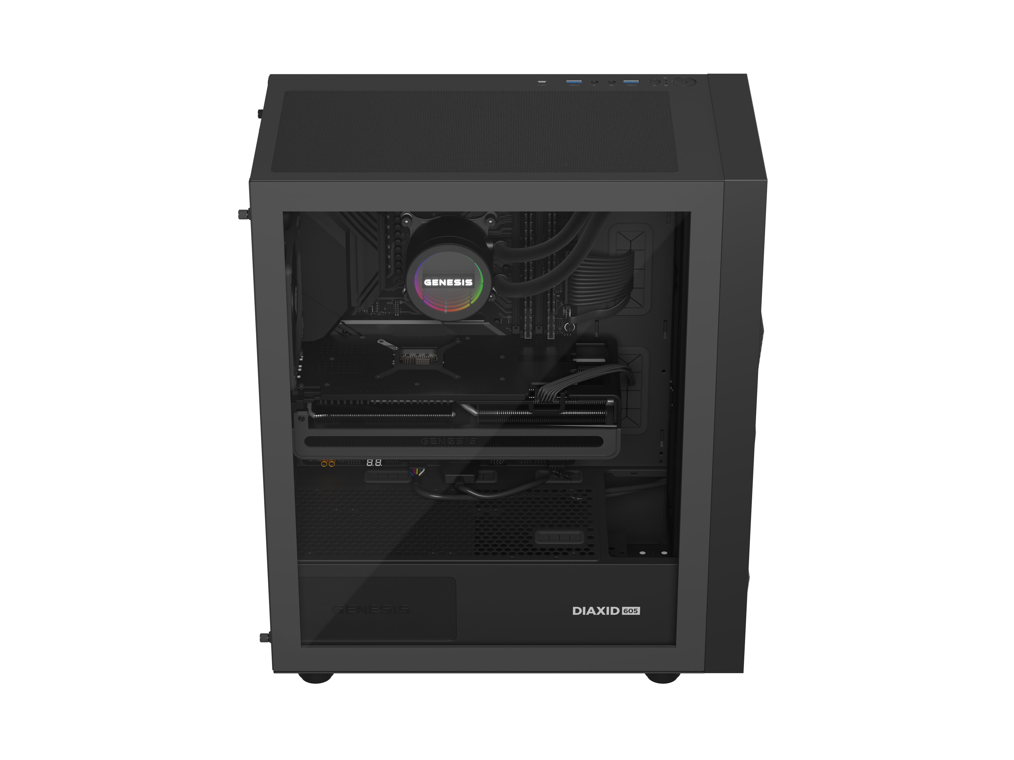 Vodné chladenie Genesis HYDRIA 360, čierne 