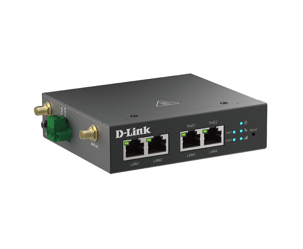 D-Link DWM-314-TP E 4G MCPoEM - 4x Fast Eth (2x PoE) 
