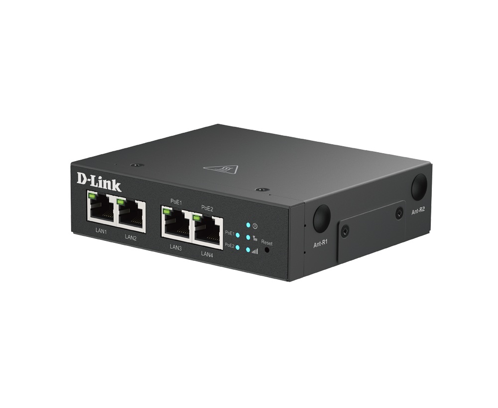D-Link DWM-314-TP E 4G MCPoEM - 4x Fast Eth (2x PoE) 