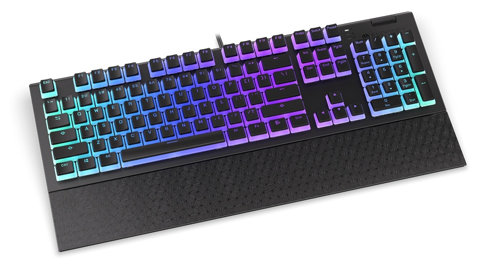 Endorfy Omnis Pudding Red/ Drôtové USB-A/ US layout/ Čierna 