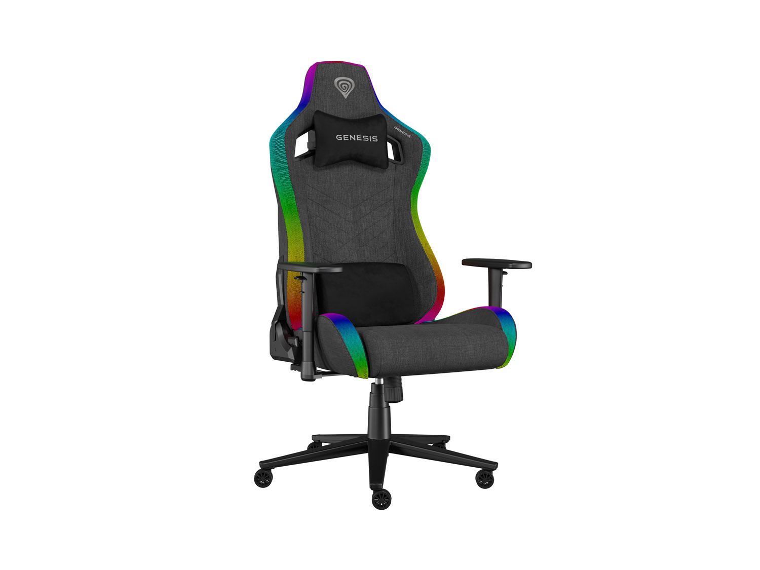 Herné kreslo Genesis TRIT 660, RGB, Šedé 