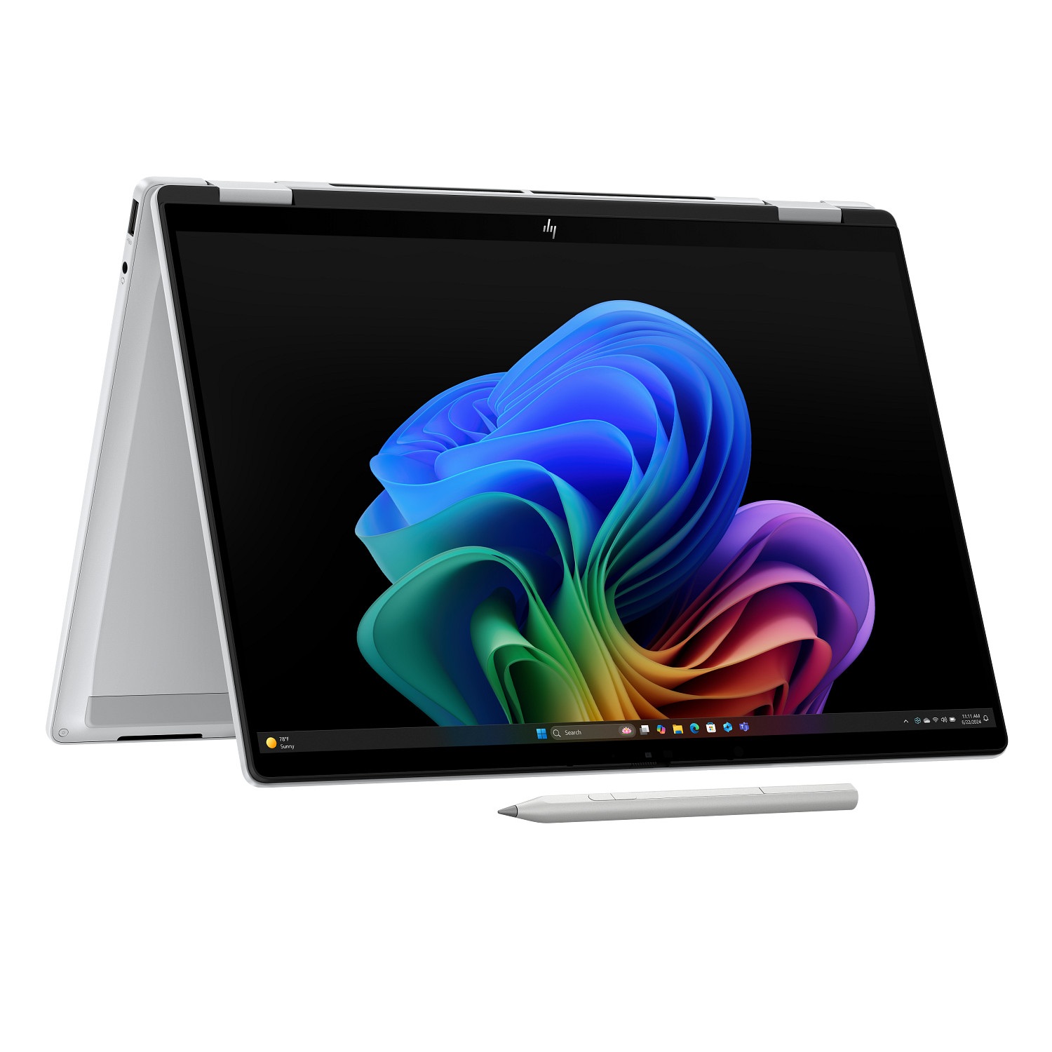 HP Omnibook X Flip/ 14-fm0003nc/ U7-258V/ 14"/ 2880x1800/ T/ 32GB/ 1TB/ Intel int/ W11H/ Silver/ 2R NBD 
