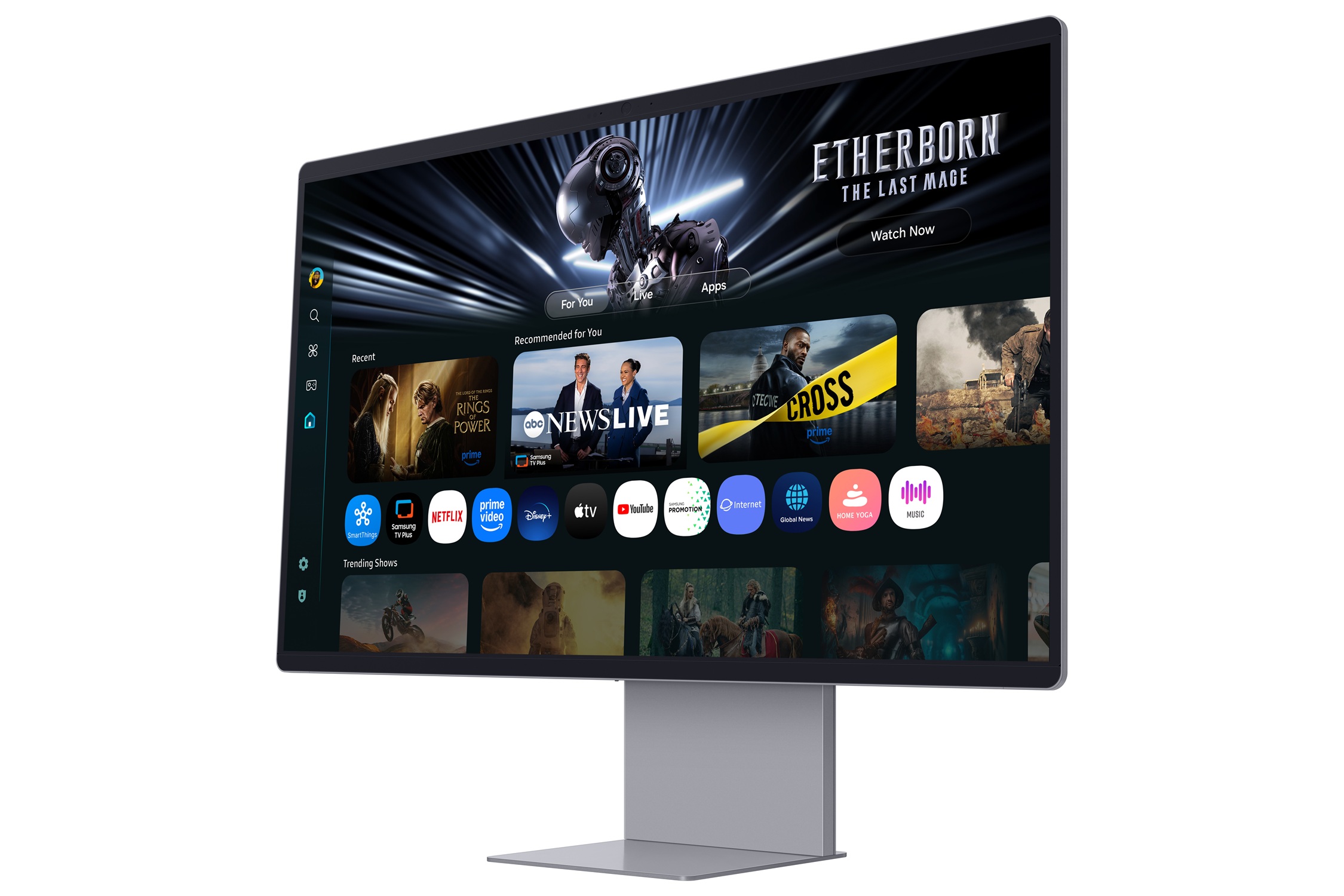 Samsung Smart Monitor/ M90SF/ 32"/ OLED/ 4K UHD/ 165Hz/ 0, 03ms/ Strieborná/ 2R 