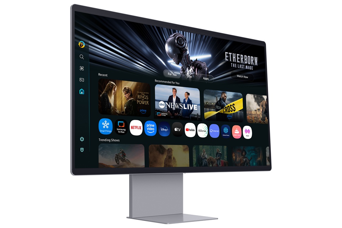 Samsung Smart Monitor/ M90SF/ 32"/ OLED/ 4K UHD/ 165Hz/ 0, 03ms/ Strieborná/ 2R 