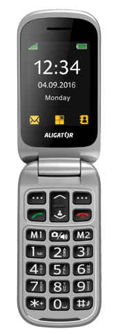ALIGATOR V650 Senior černo-stříbrný+nabíječka