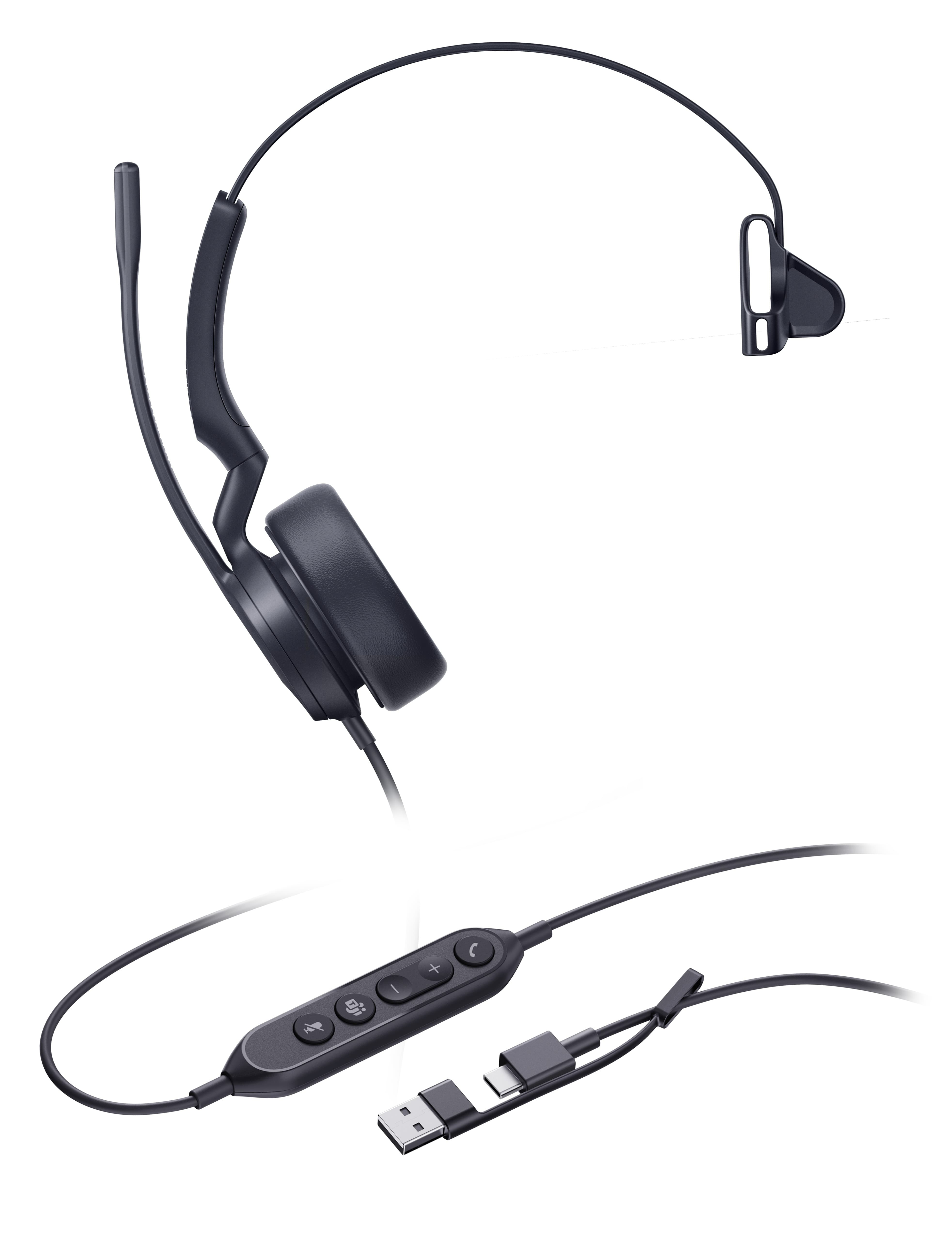 Yealink UH44 Mono Teams USB-C A náhlavná súprava 