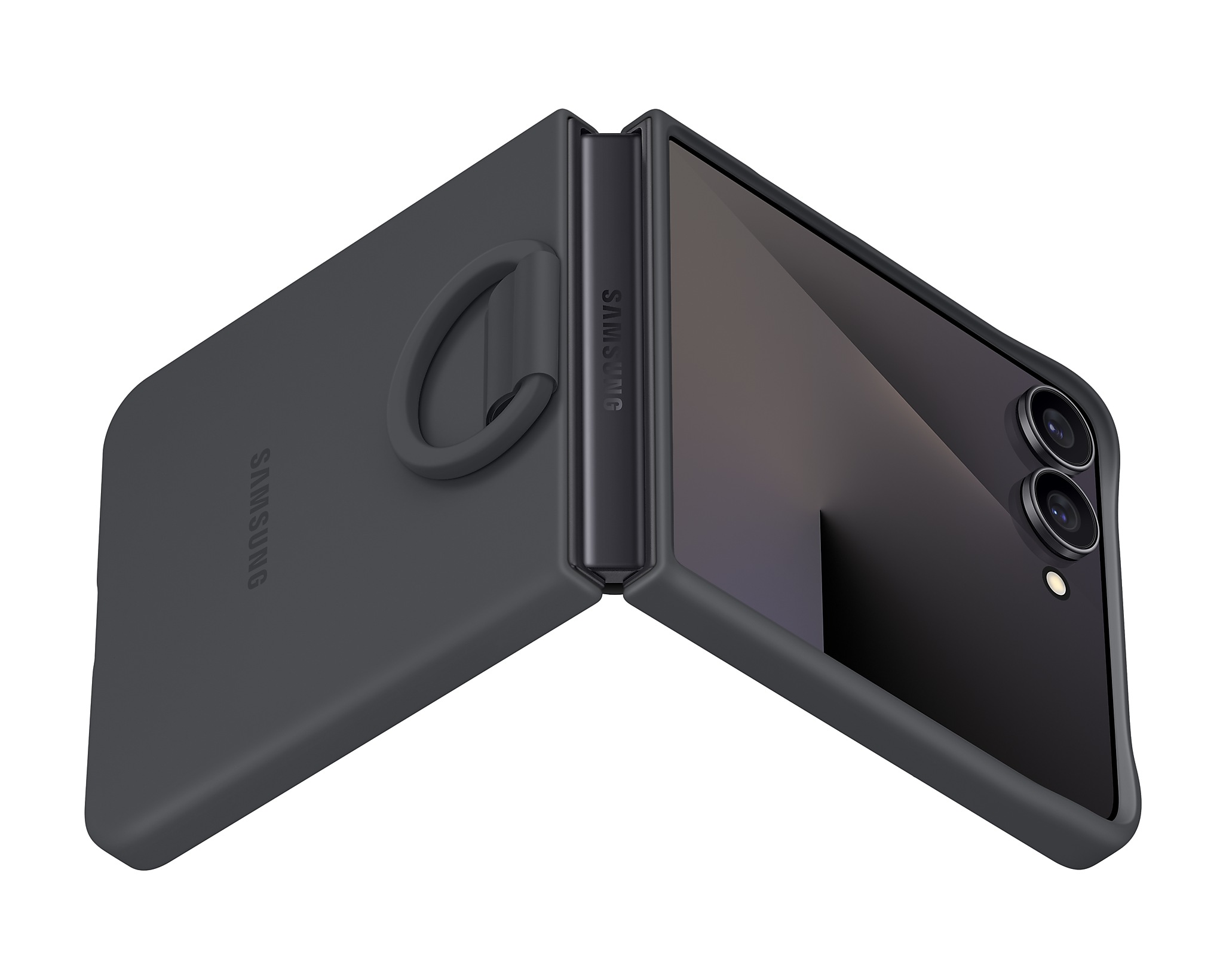 Samsung Silikónový kryt s držiakom na prst Flip7 Black 