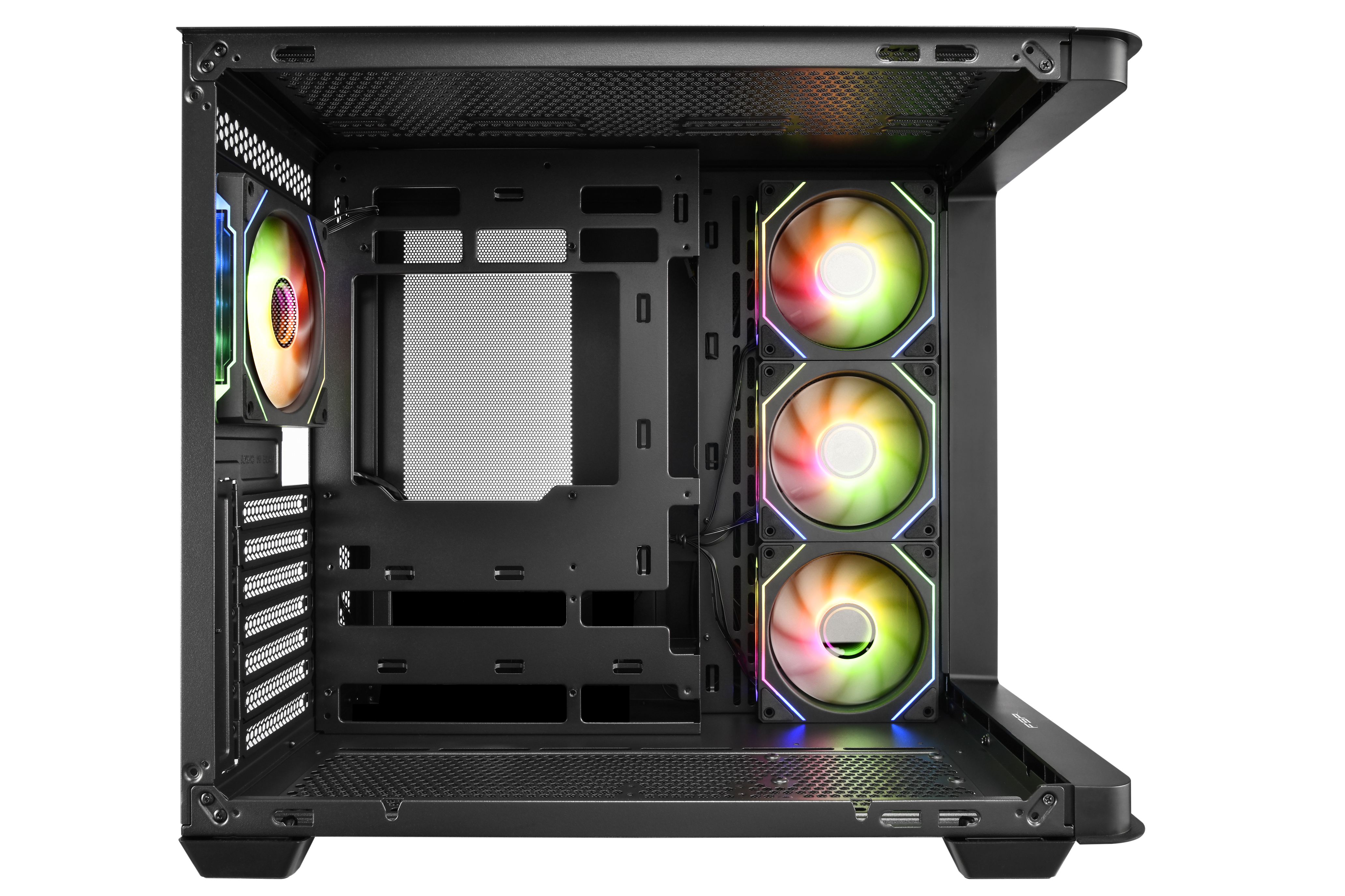 FSP ATX Midi Tower M580-BP/ Midi Tower/ Transpar./ Čierna 