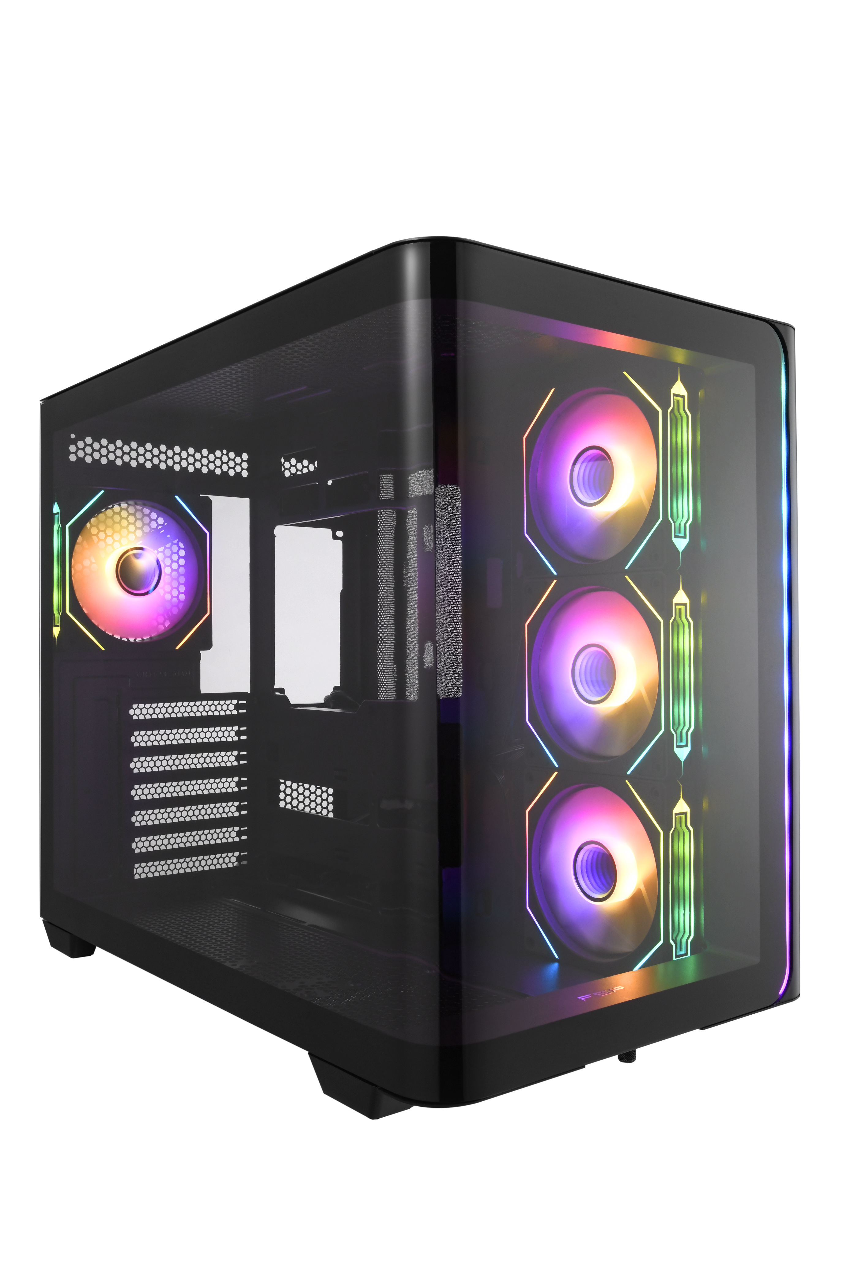 FSP ATX Midi Tower M580-BP/ Midi Tower/ Transpar./ Čierna 