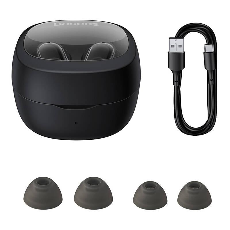 Baseus Bluetooth slúchadlá Bowie WM02 čierna 