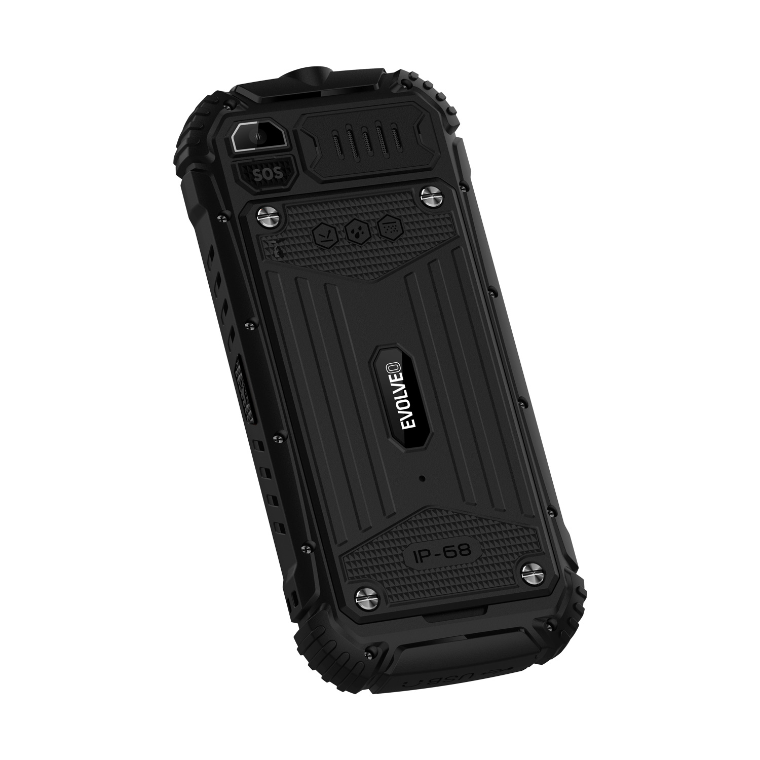 EVOLVEO StrongPhone Q1, IP68 odolný Dual SIM telefón, 2, 4" LCD, 1800mAh, čierny 