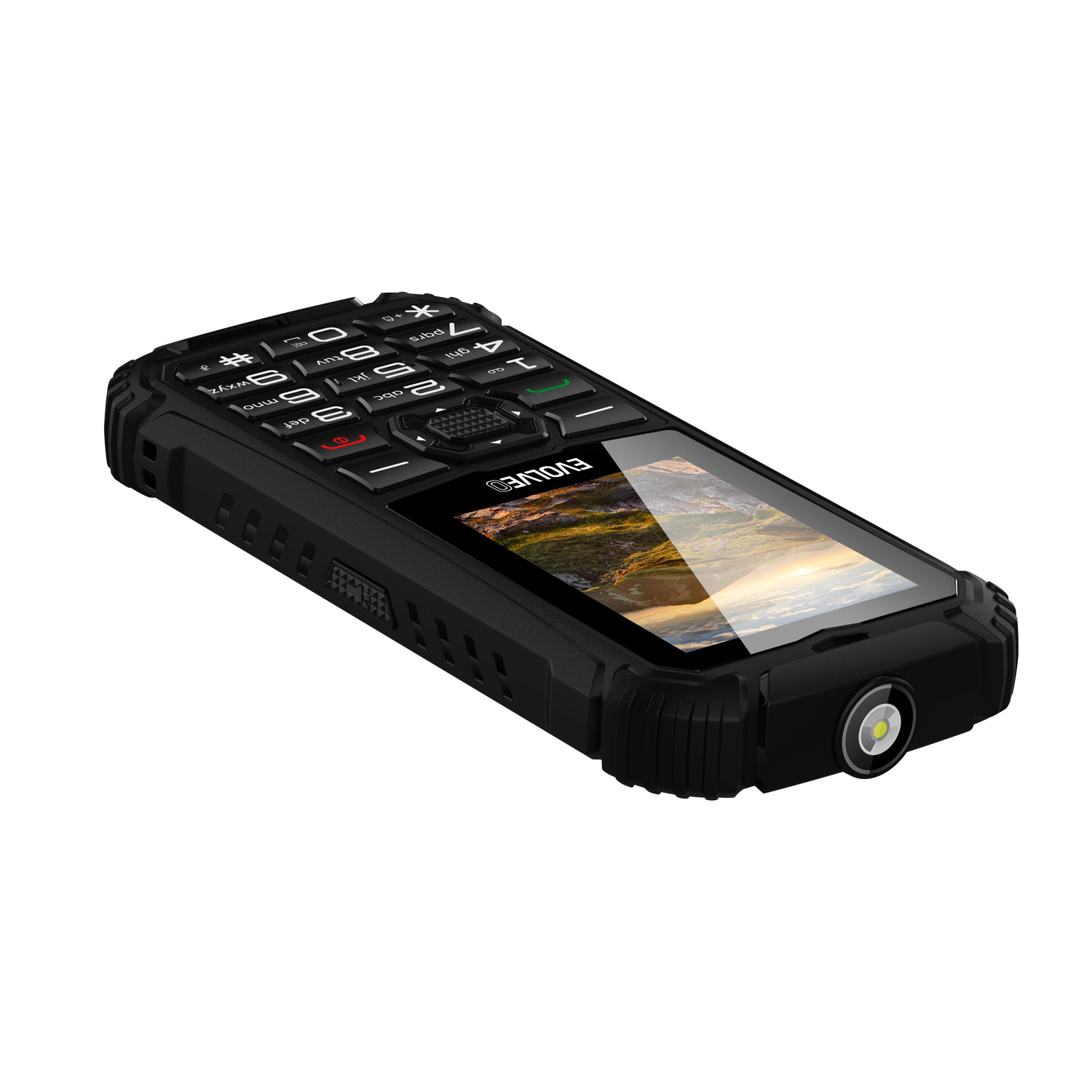 EVOLVEO StrongPhone Q1, IP68 odolný Dual SIM telefón, 2, 4" LCD, 1800mAh, čierny 