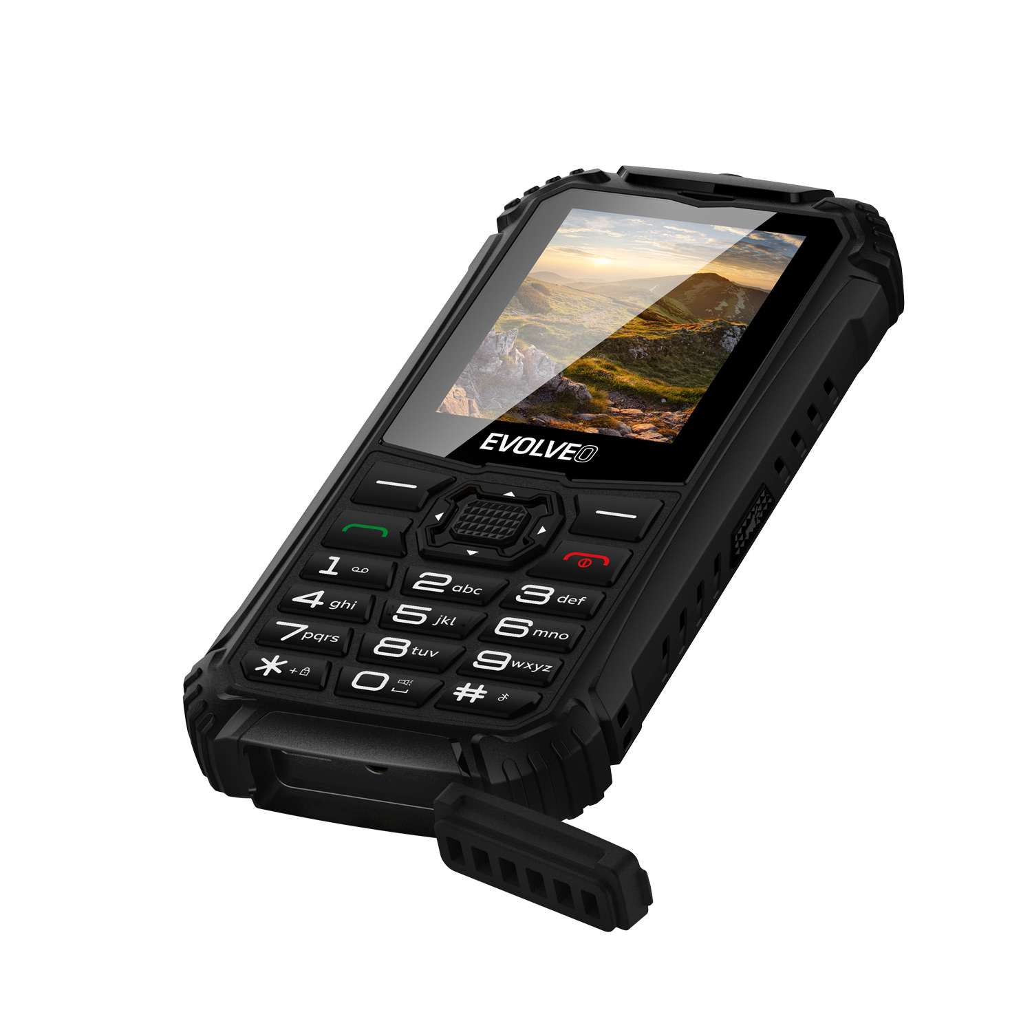 EVOLVEO StrongPhone Q1, IP68 odolný Dual SIM telefón, 2, 4" LCD, 1800mAh, čierny 