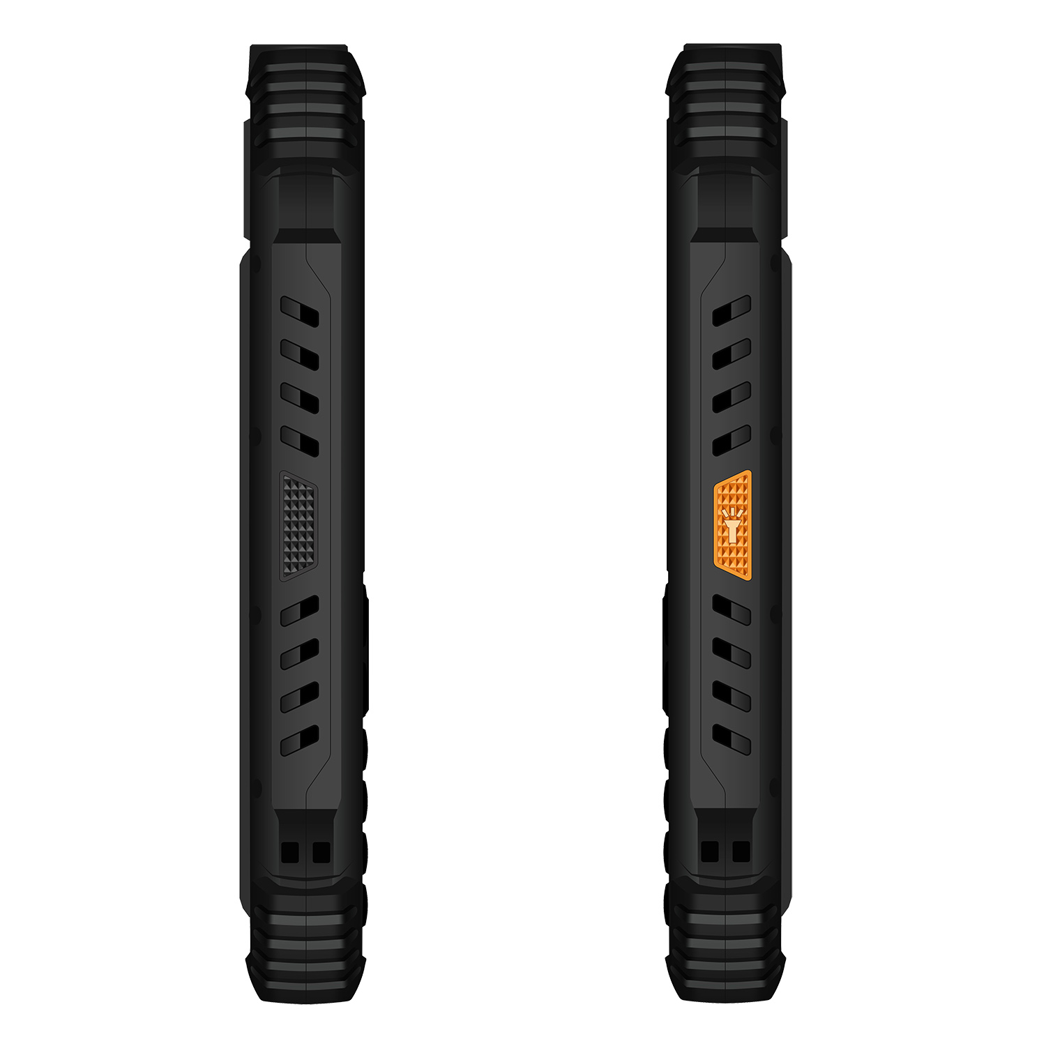 EVOLVEO StrongPhone Q1, IP68 odolný Dual SIM telefón, 2, 4" LCD, 1800mAh, čierno-oranžový 