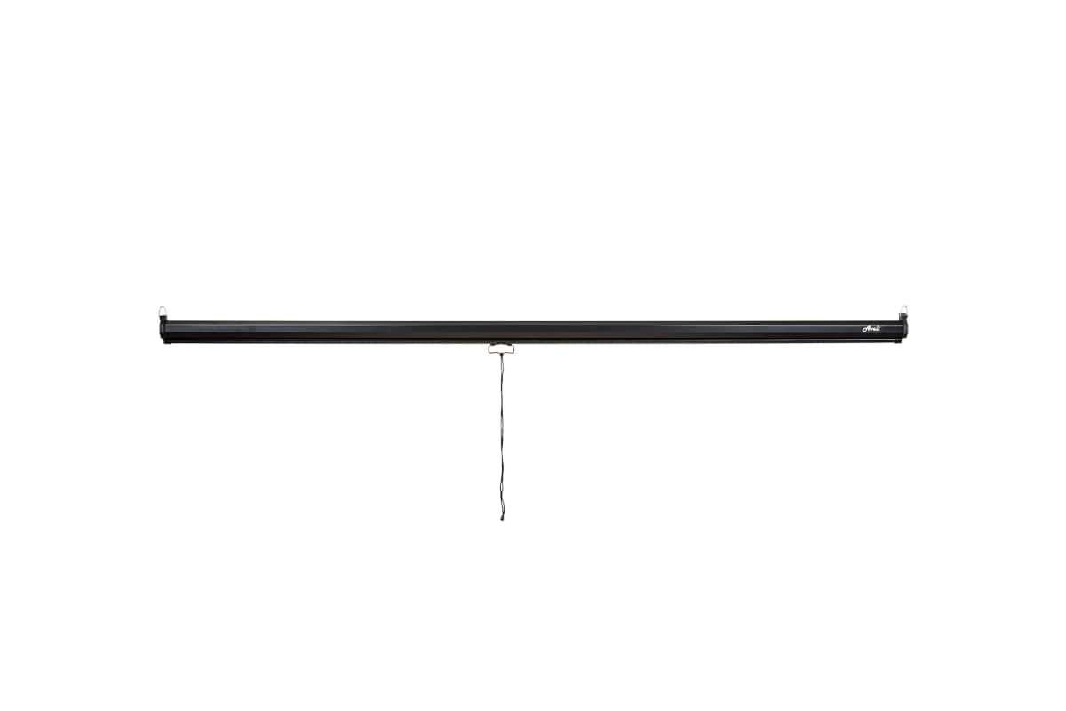 Nástenné projekčné plátno AVELI, 221x125cm (16:9) 100", čierny tubus 