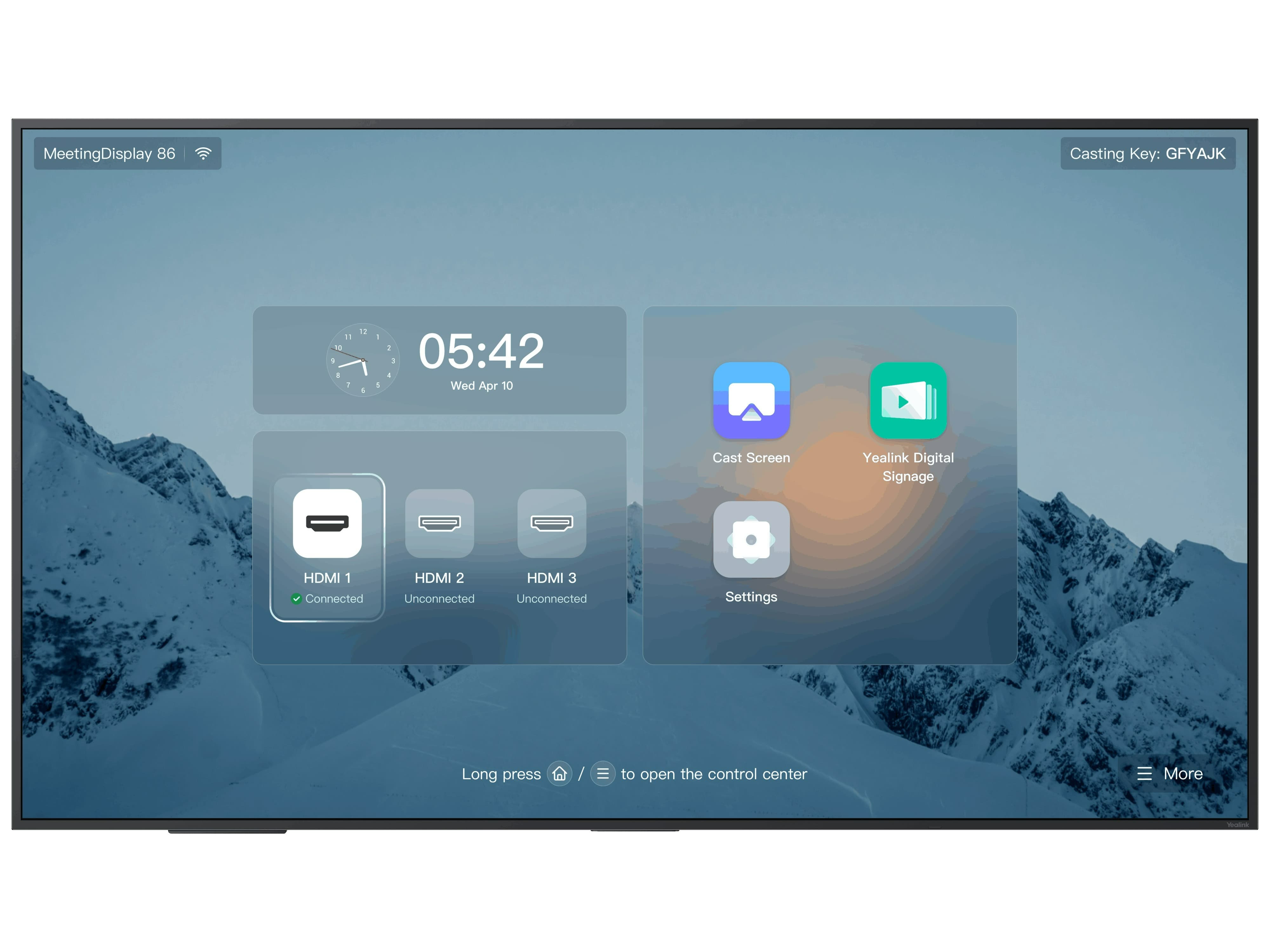 Yealink MeetingDisplay 86, Ultra HD, 4K, IPS,  