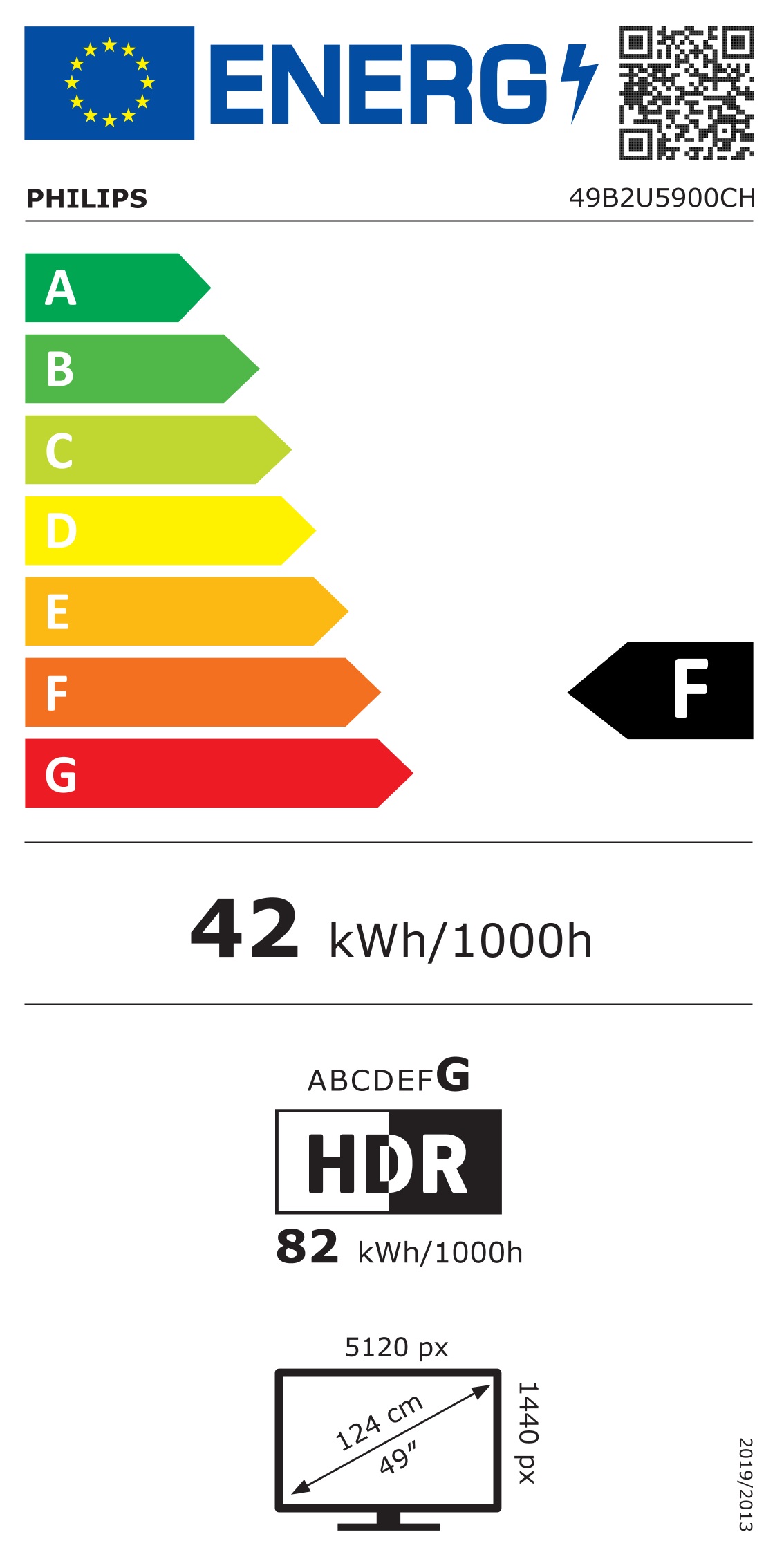 Philips/ 49B2U5900CH/ 48, 8"/ VA/ DQHD/ 75Hz/ 4ms/ Sivá/ 5R 