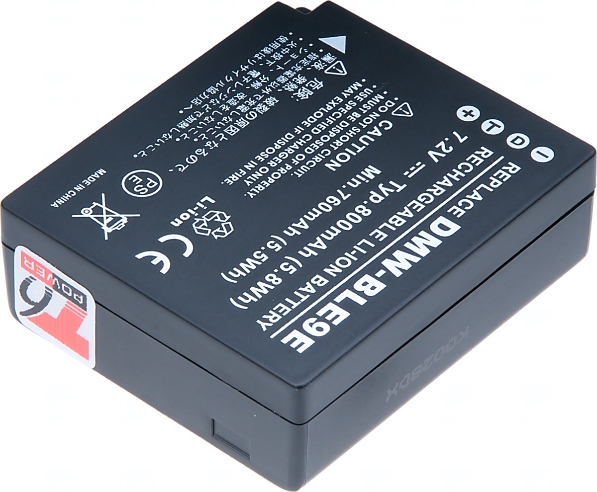 Batéria T6 power Panasonic DMW-BLE9, DMW-BLE9E, DMW-BLG10, DMW-BLG10E, BP-DC15, 700mAh, 5Wh 