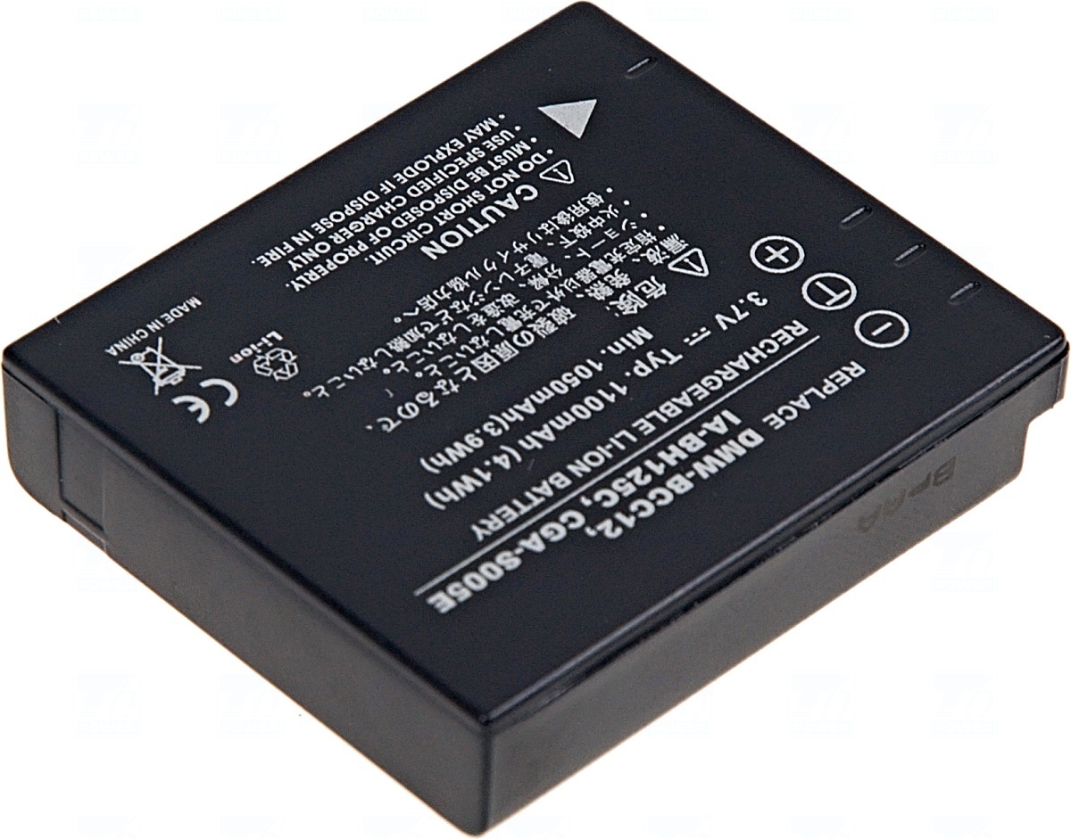 Batéria T6 power Samsung IA-BH125C, CGA-S005, D-Li106, DB-60, DB-65, DMW-BCC12, NP-70, 1100mAh 