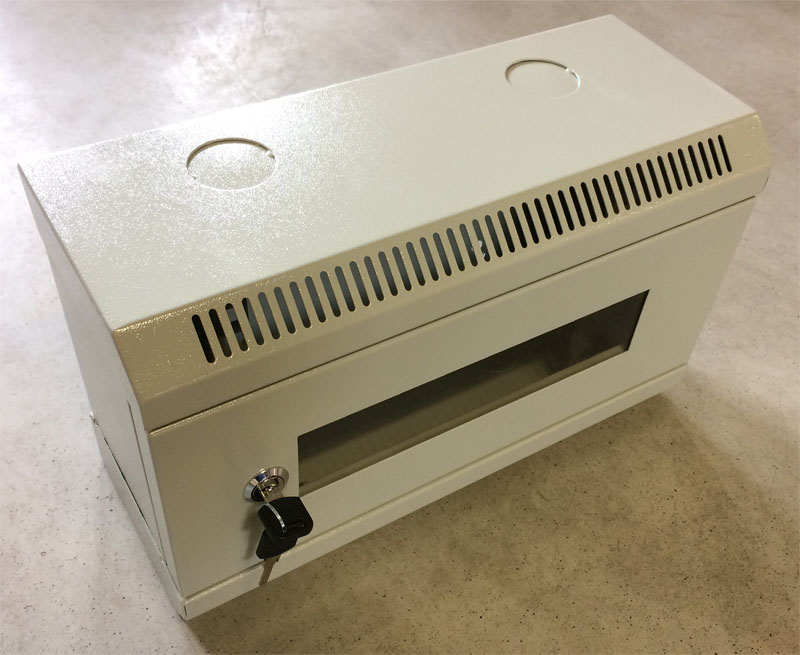 10" rack jednodielny 4U/ 140 DATACOM Šedý Skl.dv. 