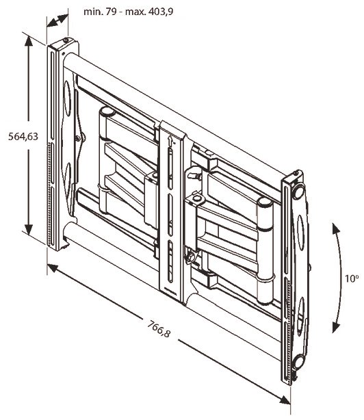 Vogel&quot;s PFW 6851 pohyblivý TV profi držiak do 80 kg 