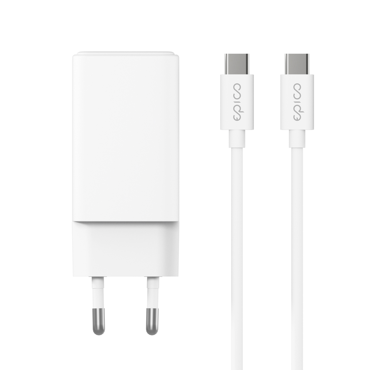 Epico GaN 65W adaptér EA65 s 1, 2 m USB-C káblom 