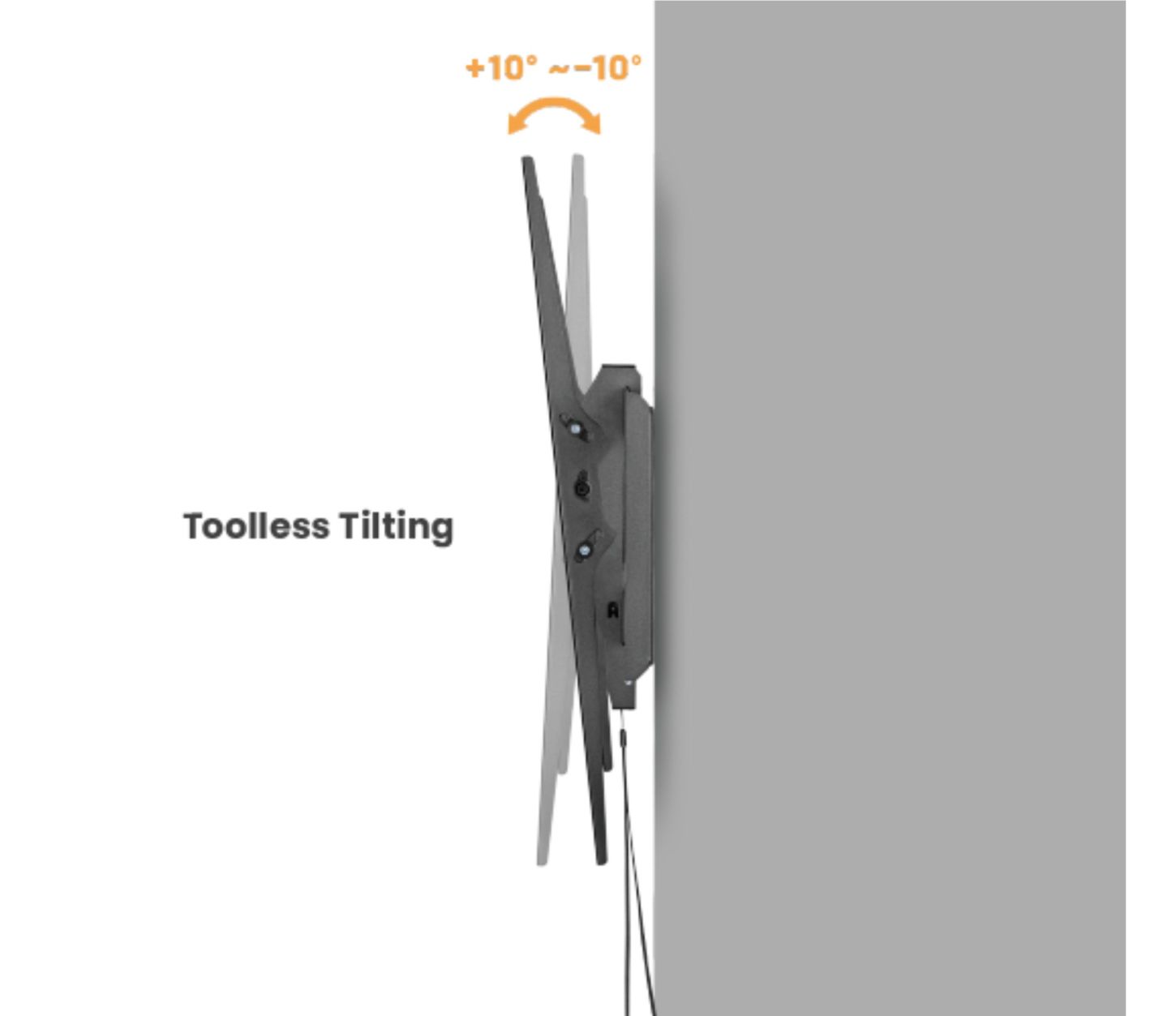 Držiak Brateck LP73-69T pre TV 60"-120" 120kg polohovateľný nástenný Heavy Duty 