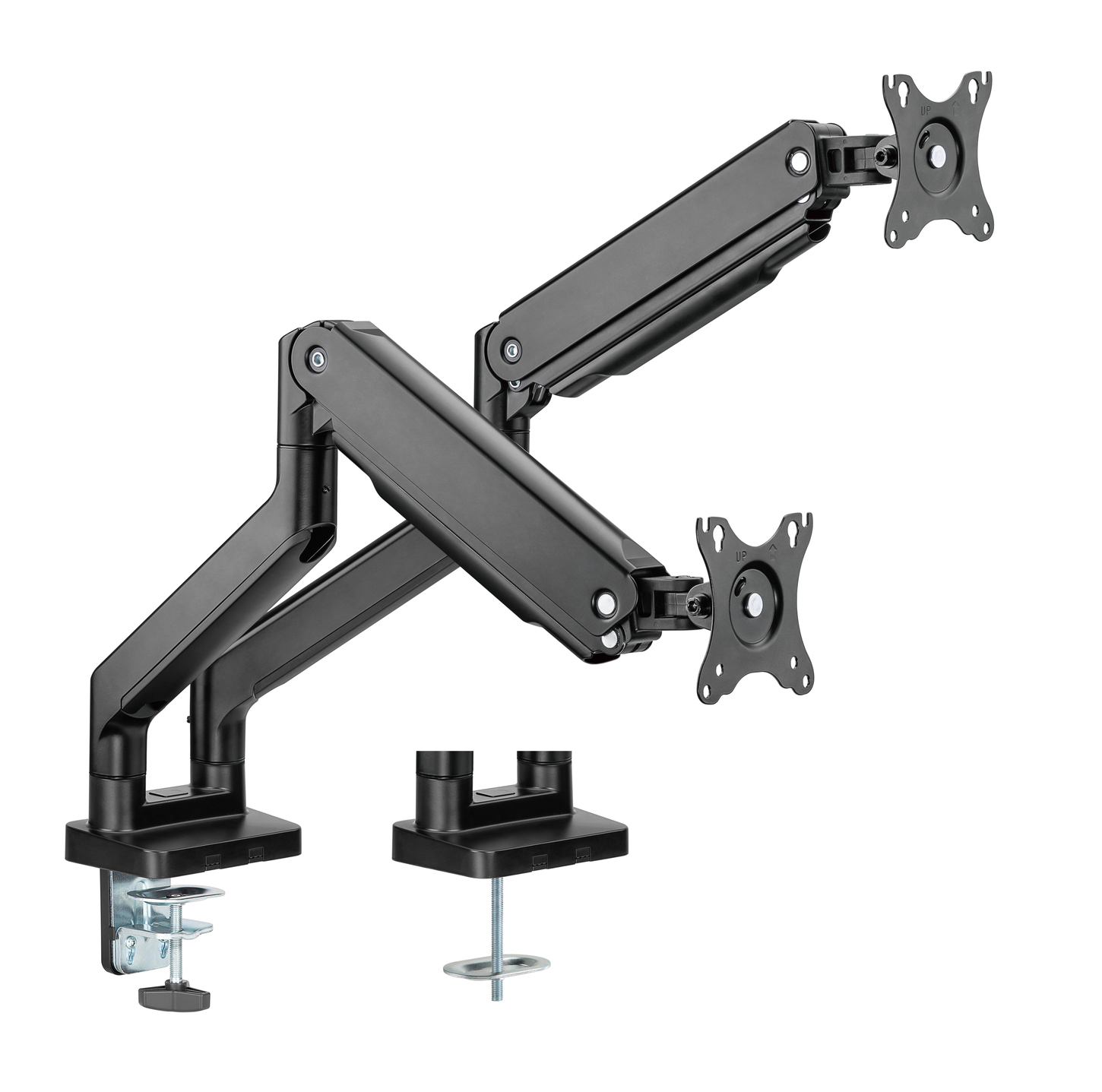 Držiak monitora Brateck LDT60-C024 dve ramená vedľa seba mechanická pružina Heavy Duty 