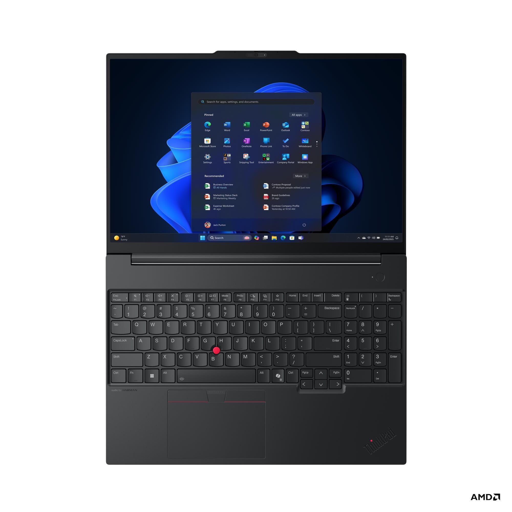 Lenovo ThinkPad E/ ThinkPad E16 G3/ U5-225U/ 16"/ WUXGA/ 16GB/ 512GB/ Intel int/ W11P/ Black/ 3R 