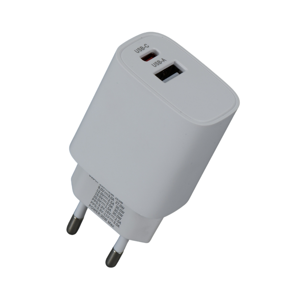 iGET PA20 - napájací adaptér USB-A (10 W) a USB-C (20 W), univerzálny a pre tablety iGET 