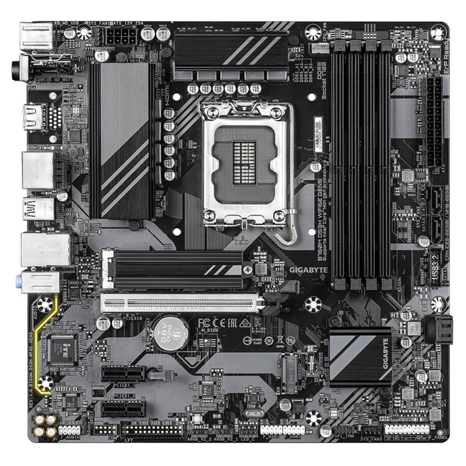 GIGABYTE B760M DS3H WIFI6E GEN5/ LGA 1700/ mATX 