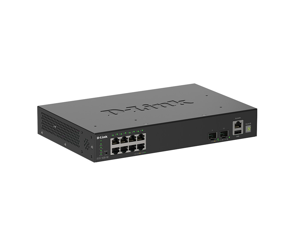 D-Link DGS-1530-10/ E 8 port GE + 2 port 10G SFP+ Smart Managed Switch 