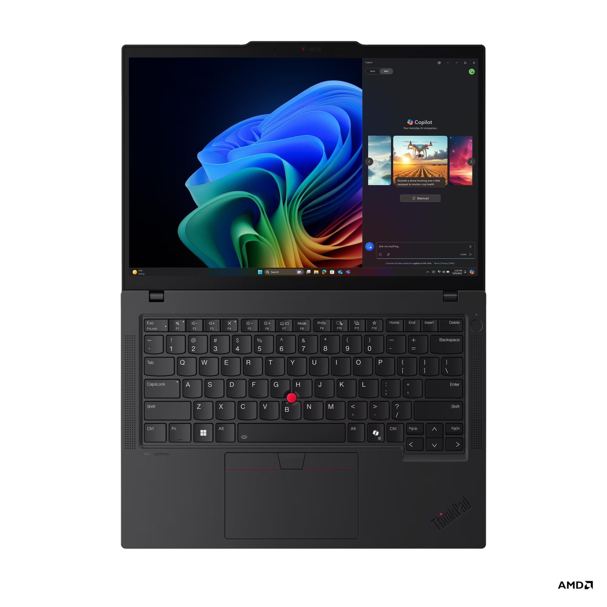 Lenovo ThinkPad T/ T14 Gen 6 (AMD)/ AI7PRO-350/ 14"/ 2880x1800/ T/ 32GB/ 1TB/ AMD int/ W11P/ Black/ 3R 