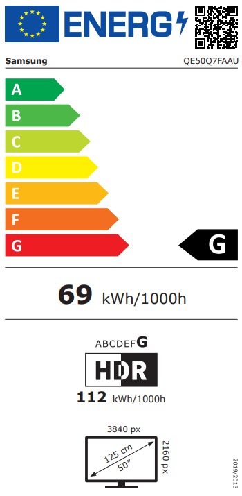 Samsung QE50Q7F 50" 4K UHD Čierna 