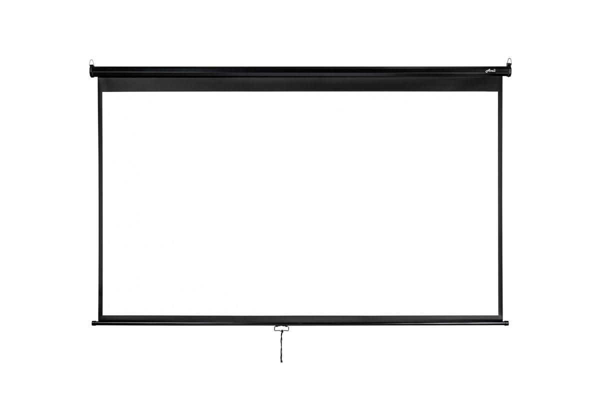 Nástenné projekčné plátno AVELI, 265x149cm (16:9) 120", čierny tubus 