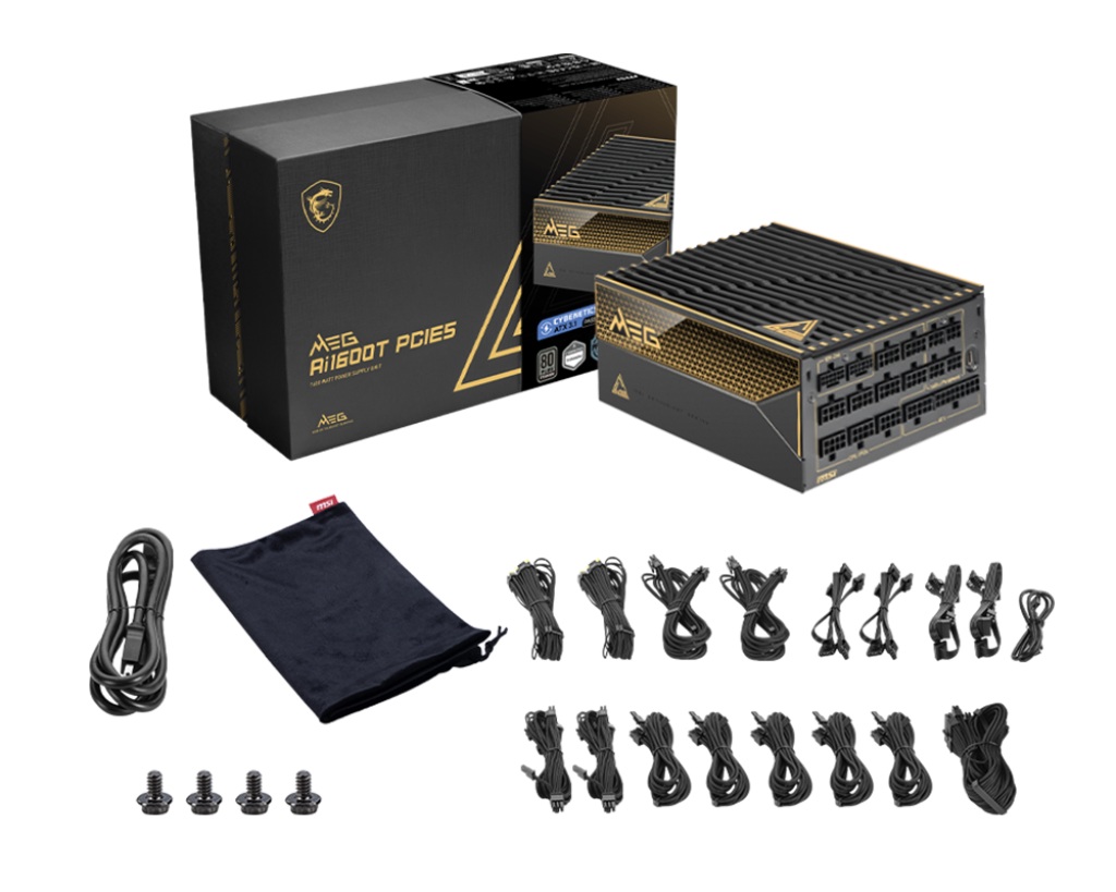 MSI zdroj MEG Ai1600T PCIE5 1600W 80PLUS TITANIUM 