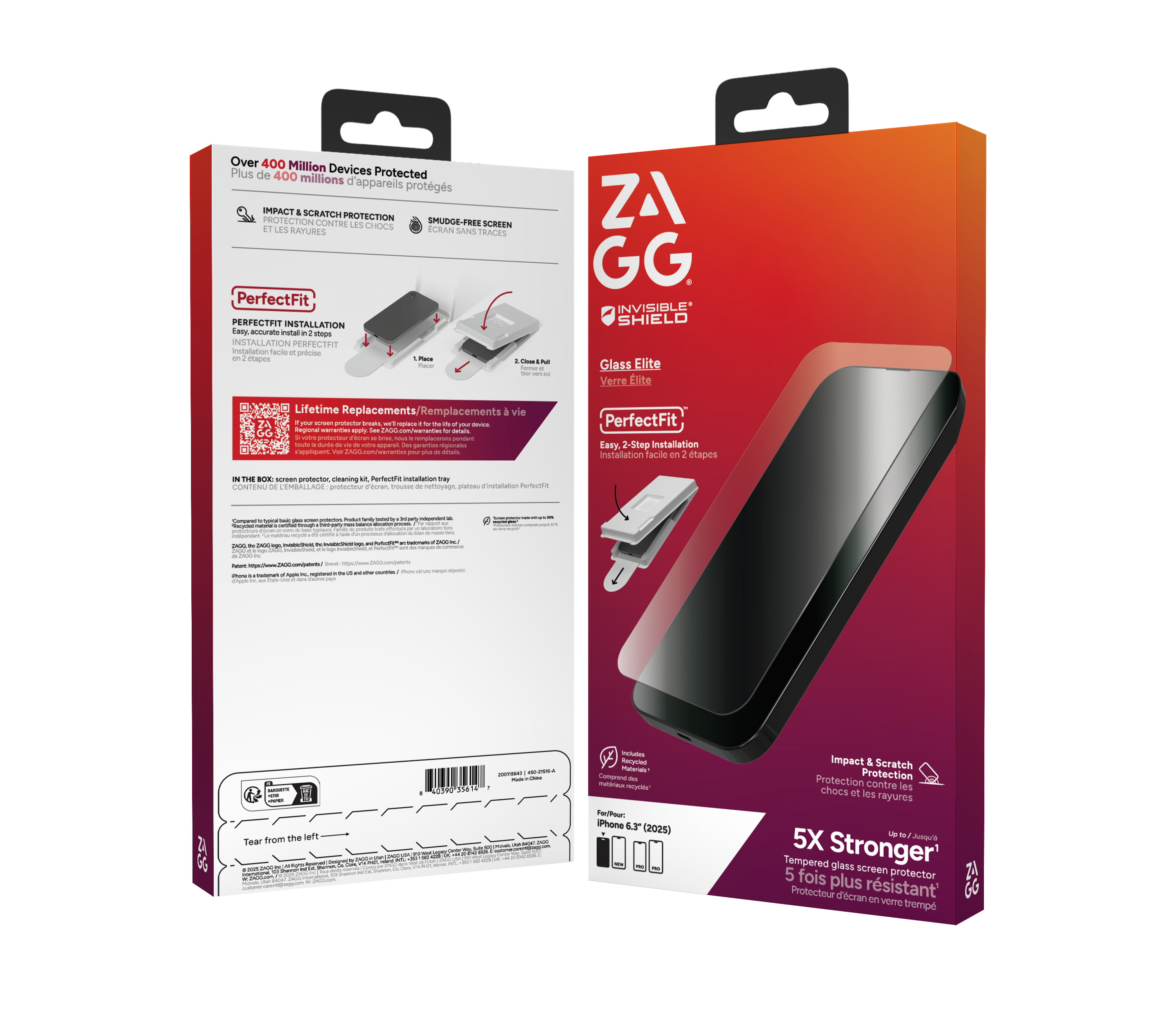 ZAGG Ochranné sklo Glass Elite pre Apple iPhone 17 