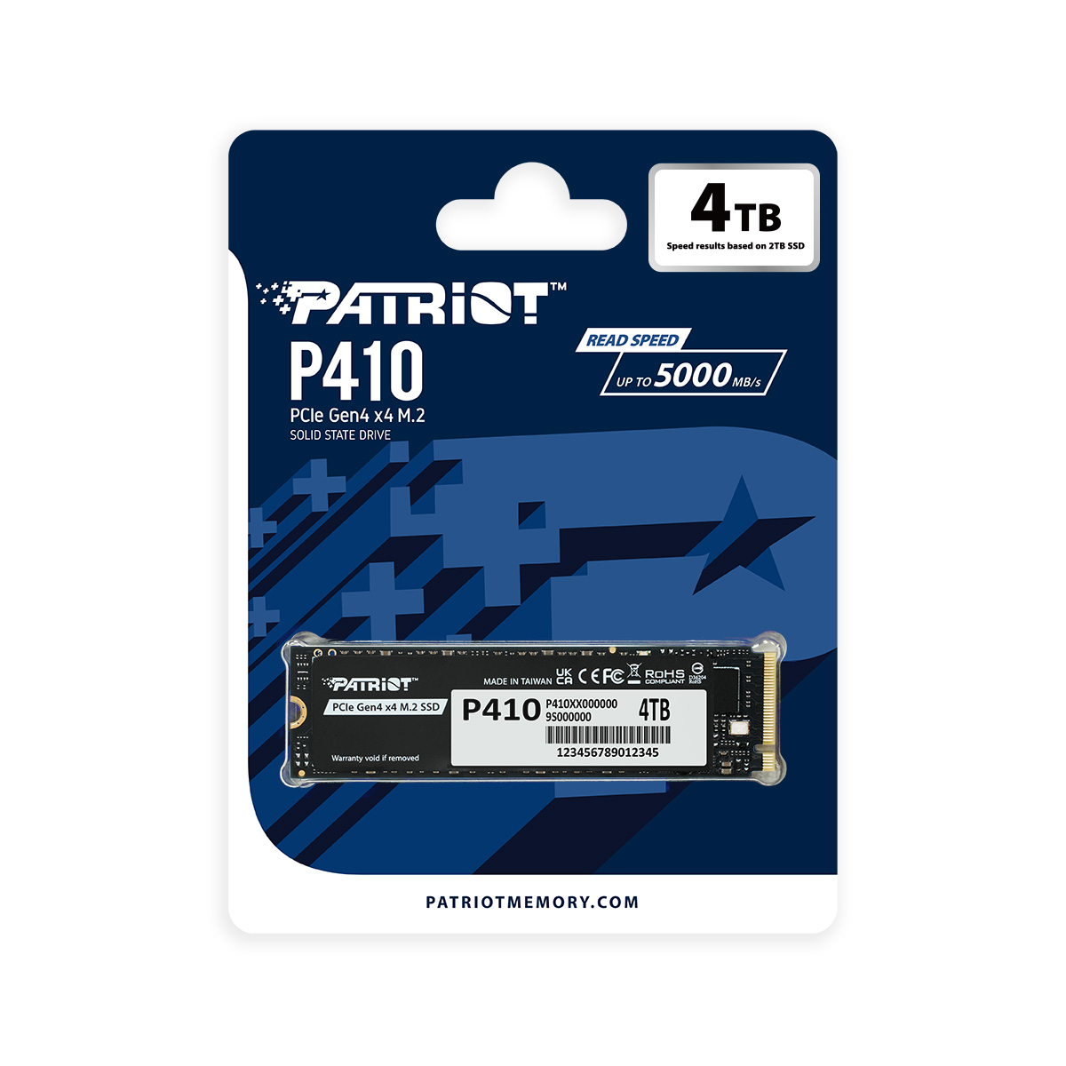PATRIOT P410/ 4TB/ SSD/ M.2 NVMe/ 5R 