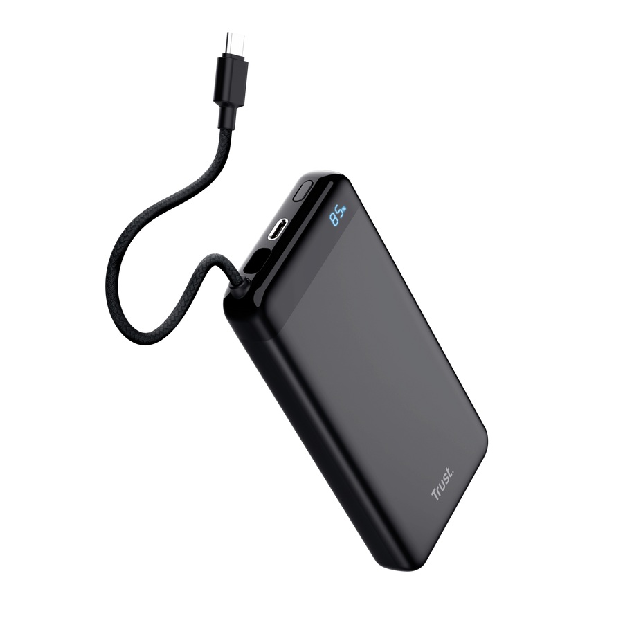 TRUST FIERA 20.000 POWERBANK FIXED CABLE 