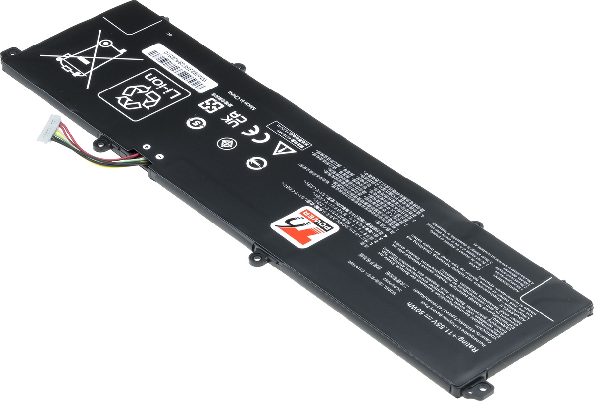 Batéria T6 Power pre Asus VivoBook S333EA, X1505VA, X1704VA, X321EA, 4335mAh, 50Wh, 3cell, Li-poly 