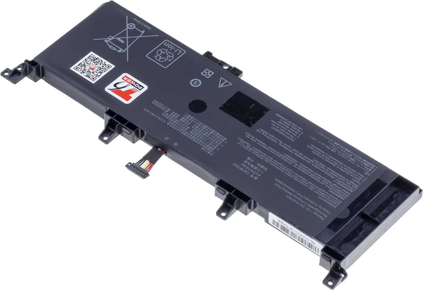 Batéria T6 Power pre Asus ROG Strix GL502VS, GL502VY, 4120mAh, 62Wh, 4cell, Li-poly 